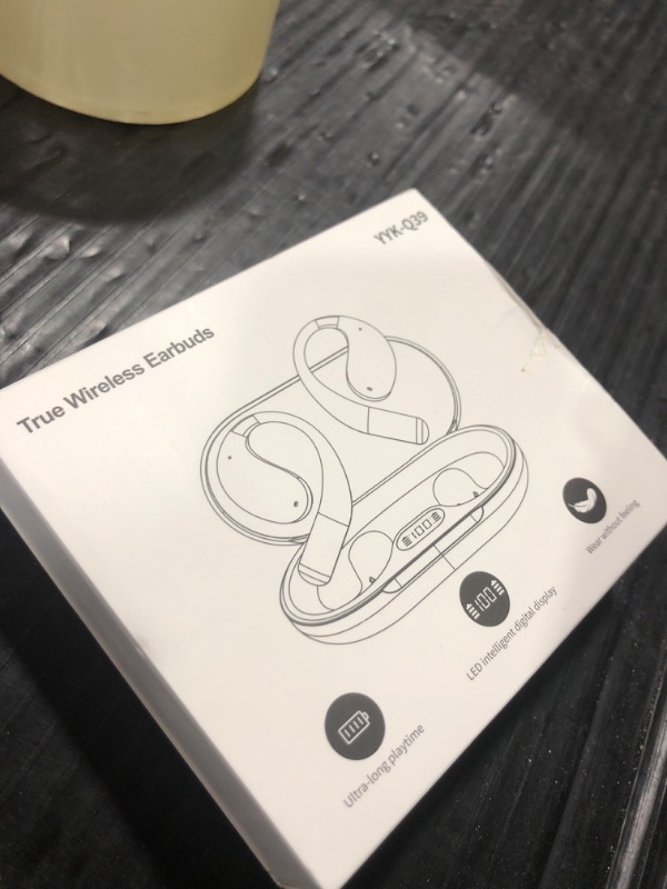Photo 1 of AI Language Translation Wireless Earbuds Bluetooth 5.4 Real Time Open Ear Headphones, Translator for 144 Languages & Accents,LED Digital Display Charging, Long Battery Life, Fit iOS and Android, Black