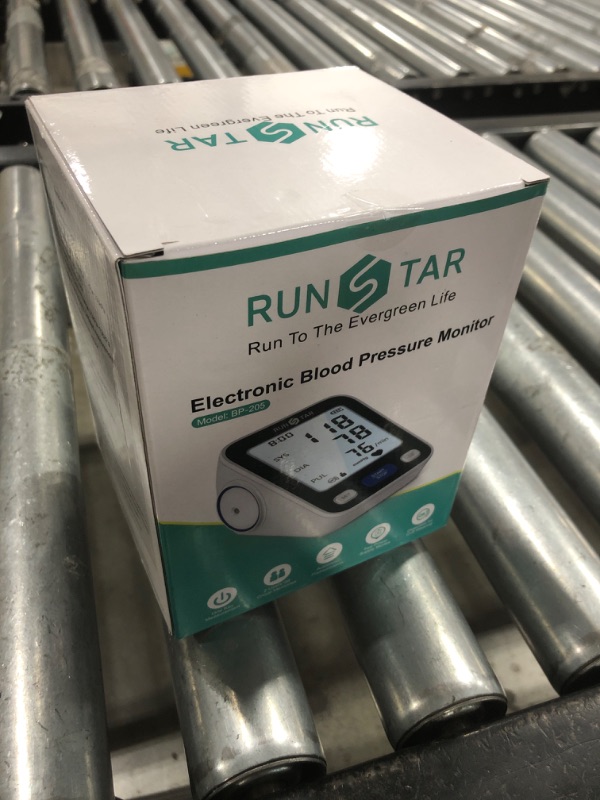 Photo 1 of Runstar Upper Arm Blood Pressure Monitor with Wide Range Cuff (8.7'' -16.5'') for Home Use FSA/HSA Eligible, Automatic Digital BP Machine with Storage Bag, 2x99 Reading Memory