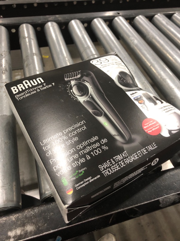 Photo 1 of Braun Beard Detail Trimmer, Hair Clippers for Men, Cordless & Rechargeable, Mini Foil Shaver with Gillette ProGlide Razor, Silver, 10 Piece Set
