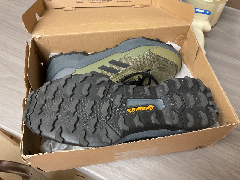 Photo 1 of adidas Men's Terrex AX4 Hiking Sneaker, Focus Olive/Black/Grey, 9.5
