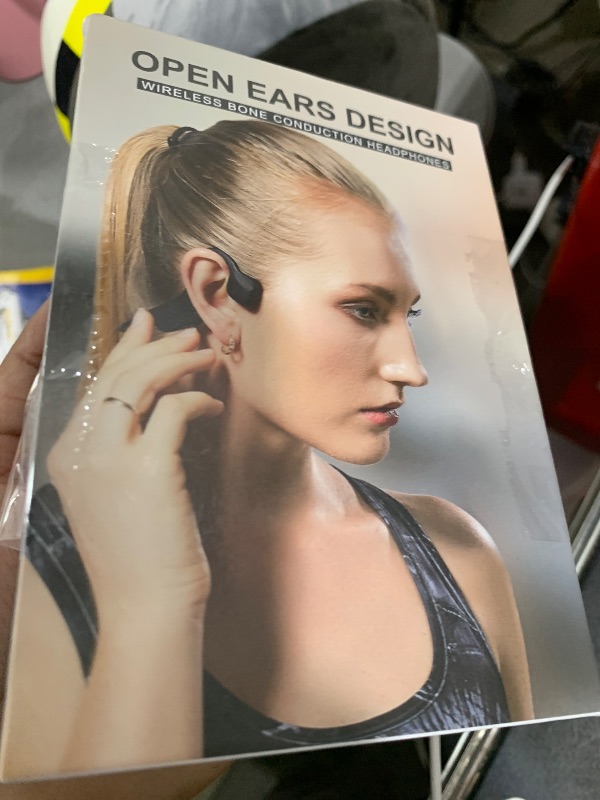 Photo 1 of YouthWhisper Bone Conduction Headphones Open-Ear Bluetooth 5.0, IP65 Waterproof Wireless Sport Headset with 8H Playtime, Secure Fit for Running/Cycling/Gym, HD Audio w/Mic (2025 Upgraded)