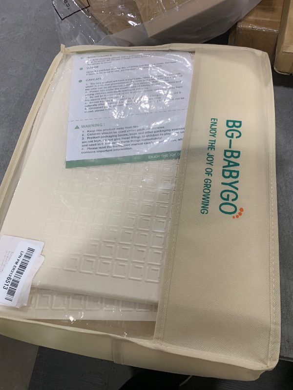 Photo 1 of BG-BABYGO Baby Play Mat 47x47 Foldable Baby Play Mat for Playpen 50x50 Playpen Mat Reversible Foam Play Mat for Baby to Play on Floor 0.4" Crawling Baby Girl Play Mat for 50x50 Playpen(47 * 47 * 0.4)