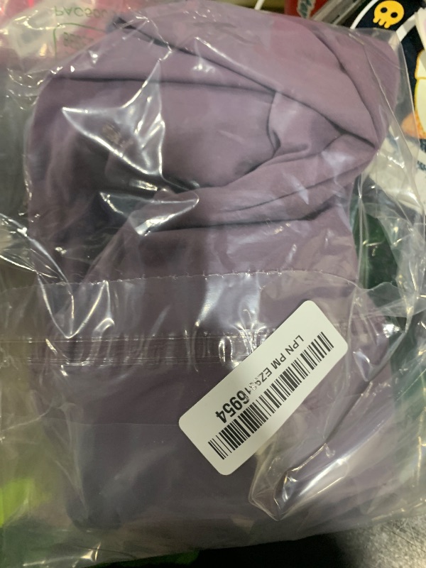 Photo 1 of QOQ Workout Jumpsuits for Women Sexy Backless One Piece Jumpsuits Sleeveless V Back Scrunch Yoga Rompers Dark purple S