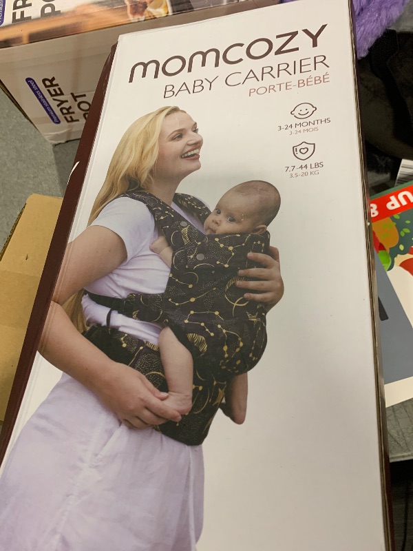 Photo 1 of Momcozy Baby Carrier - Ergonomic, Cozy and Lightweight Carrier for 7-44lbs, Effortless to Put On, Ideal for Hands-Free Parenting, Enhanced Lumbar Support, Purehug for Infant to Toddler, Grey