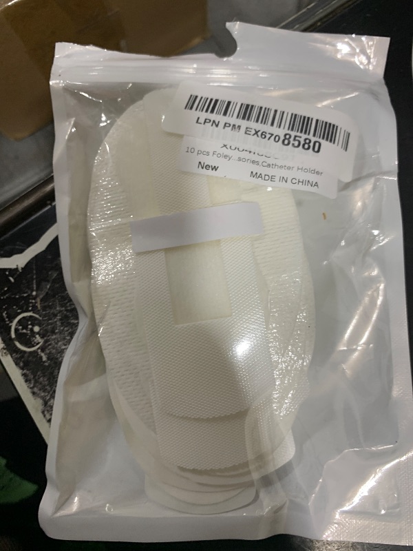 Photo 1 of 10 pcs Foley Catheter Stabilization Devices,Self-High Adhesive Catheter Supplies for Single/DoubleTube Holder Catheter Tape Fixation Device Strap Fixing Accessories,Catheter Holder