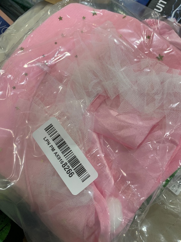 Photo 1 of KOUPA Pet Wedding Costume for Cat Small Dogs, Sparkly Cat Clothes Tulle Cloak for Puppy Kitten, Halloween Dog Outfit Suit for Party Holiday Christmas, Pink
