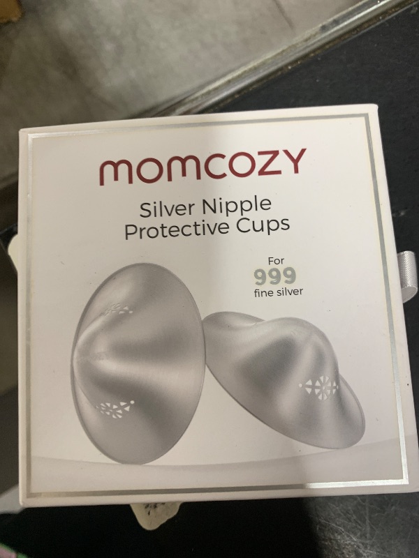 Photo 1 of Momcozy 999 Silver Nursing Cups Original Perforated Breathable Design, 999 Silver Nipple Cover for Breastfeeding Essential,Nipple Shield for Nursing Newborn, Metal Nipple Shields, Regular Size