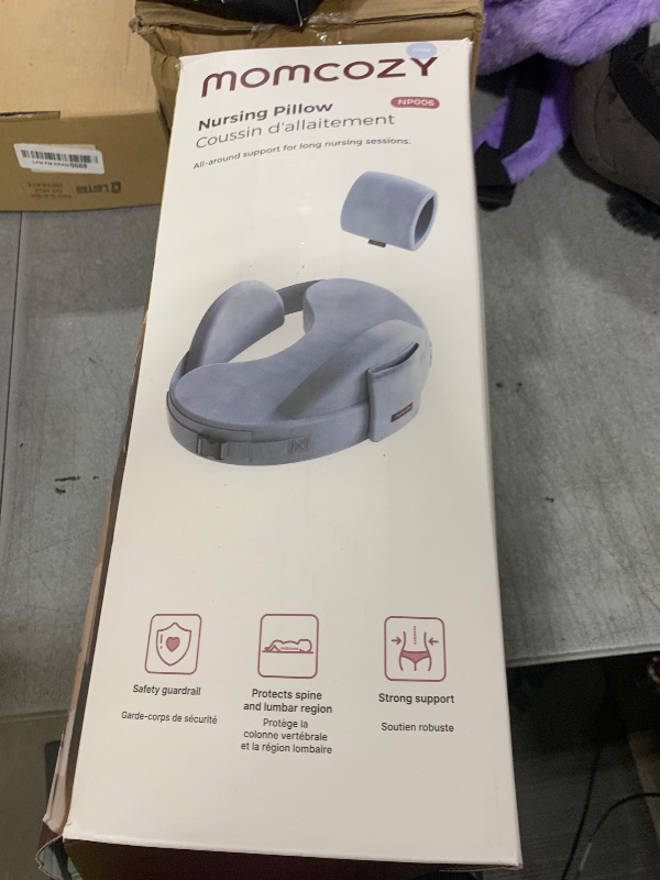 Photo 1 of Momcozy CozyPro Nursing Pillow for Breastfeeding - All Around Ergonomic Comfort & Support - Pioneering Safety Fence - Plus Size Wider Feeding Pillow with Lumbar Support for Easier & Healthier Nursing