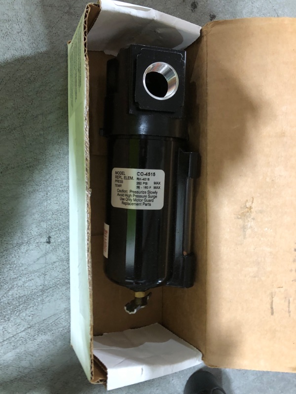 Photo 1 of Motor Guard CO4515 1/2 NPT Compressed Air Coalescing Filter, One Size