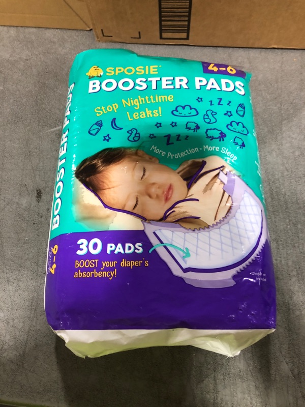 Photo 1 of Sposie Diaper Booster Pads, Size 4-6, 30 Count - Hypoallergenic, Dermatologist and Pediatrician Tested, Fragrance, Latex, Chemical and Cruelty-Free, Made in USA