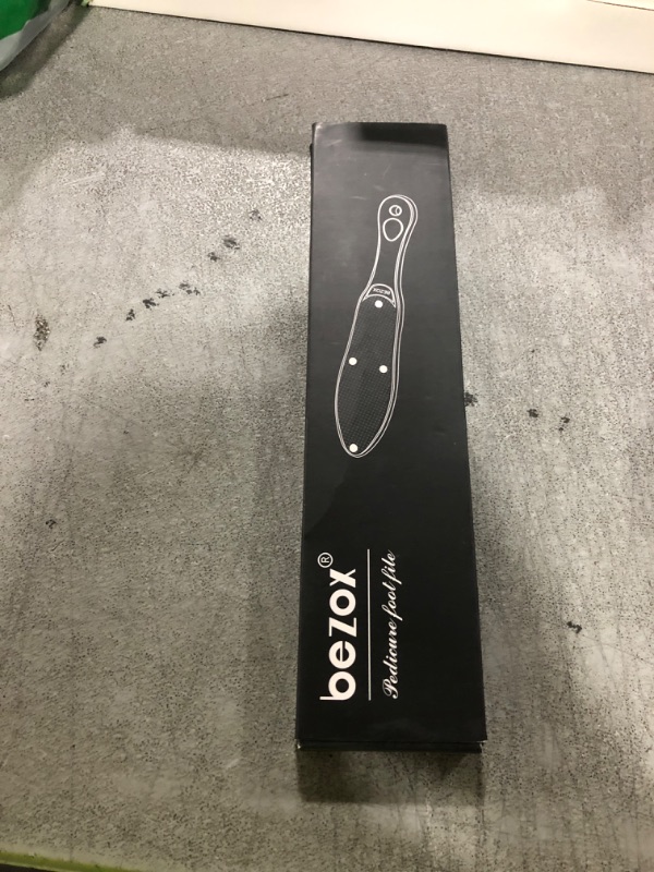 Photo 1 of BEZOX Professional Foot File Callus Remover, Double Sided Pedicure Rasp for Cracked Heel and Dead Foot Skin - Heavy Duty Surgical Grade Stainless Steel - W/Cloth Storage Bag & Gift Box
