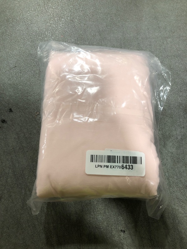 Photo 1 of Cathay Home Double Brushed Microfiber Pleated Easy Fit Bed Skirt, Ultra Soft, Fade and Wrinkle Resistant - Blush, Full