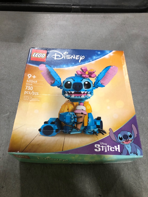 Photo 1 of LEGO Disney Stitch Toy Building Kit, Disney Toy for 9 Year Old Kids, Buildable Figure with Ice Cream Cone, Fun Disney Gift for Girls, Boys and Lovers of The Hit Movie Lilo and Stitch, 43249