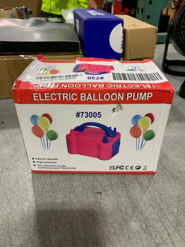 Photo 1 of FLSEPAMB Balloon Pump, Electric Balloon Pump,Portable Dual Nozzles Electric Balloon Air Pump 110V 600W, Electric Balloon Inflator with Tying Tool, Colored Ribbons for Party Decoration