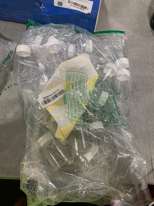 Photo 1 of Lamoutor 18Pcs Clear Pill Bottle Plastic Medicine Bottle Empty Reagent Chemical Containers with Caps for Liquid Solid Powder Medicine 80ML