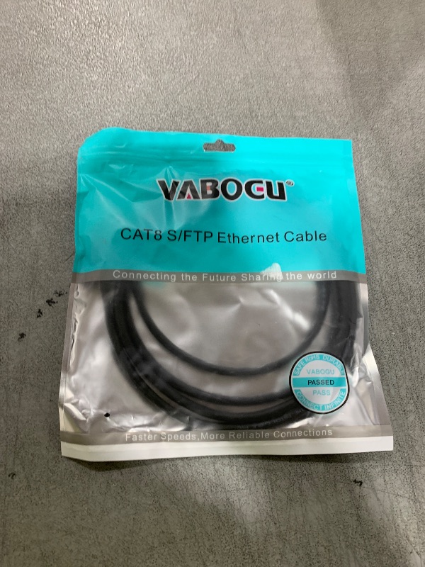 Photo 1 of Cat 8 Ethernet Cable, 1.5Ft 3Ft 6Ft 10Ft 15Ft 20Ft 30Ft 40Ft 50Ft 60Ft 100Ft Heavy Duty High Speed Internet Network Cable, Professional LAN Cable Shielded in Wall, Indoor&Outdoor