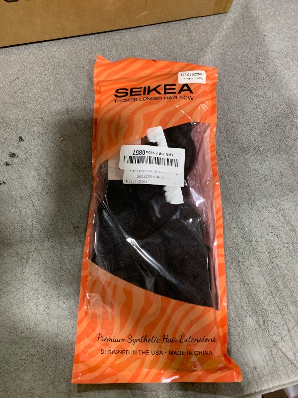 Photo 1 of SEIKEA Long Braided Ponytail Extension with Hair Tie Straight Wrap Around Hair Extensions Ponytail Natural Soft Synthetic Hair Piece for Women Daily Wear 26 Inch 140 Gram Black Brown