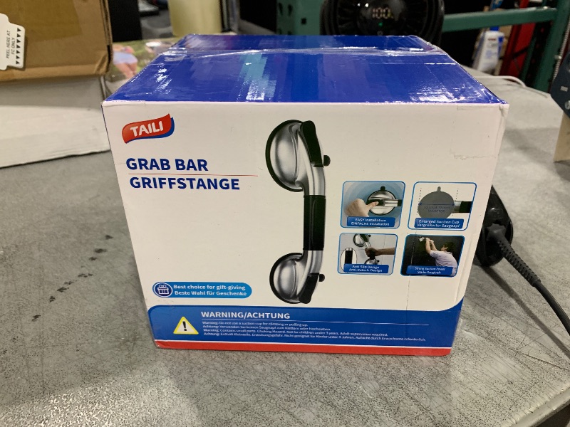 Photo 1 of TAILI Grab Bars for Bathtubs and Showers,2 Pack Shower Handles for Elderly Suction,Maximum 330lbs,Shower Bar with Upgraded Rubber Suction Cups,Safety Grip for Senior, No Drilling Removable,Silver