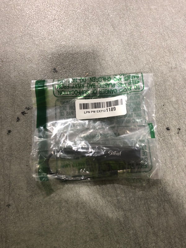 Photo 1 of Smof Upgraded Ground Loop Noise Isolator, Noise Filter for Car Audio/Home Stereo System (Eliminate The Buzzing Noise Completely) with 3.5mm Audio Cable, Black
