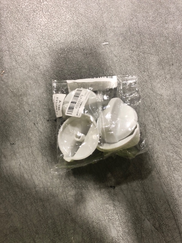 Photo 1 of Emptty 4PCS White WB03T10282 Burner Control Knob, Gas Range Knobs Replacement for GE Replaces 1461063 AP4345833 PS2321074