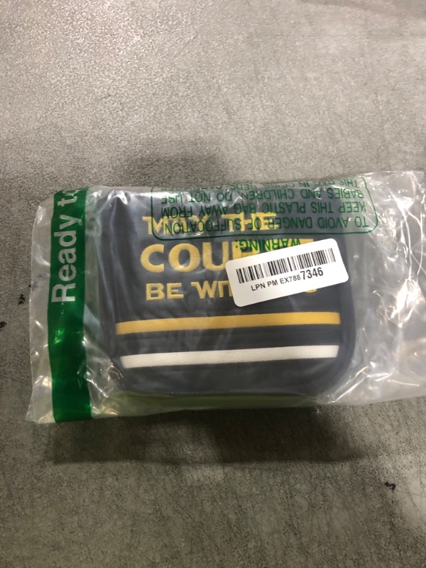 Photo 1 of Golf Headcovers Golf Club Head Covers May The Course Be with You Style Elegant Embroidery Premium Leather Driver Fairway(FW) Wood Hybrid(UT) with Number Tags (for Mallet Putter(1pcs))