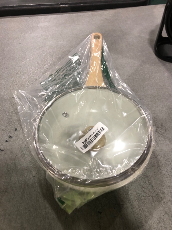 Photo 1 of SENSARTE Nonstick Ceramic Frying Pan with Lid 8/9.5/10/11/12.5 Inch Omelet Pan Skillet, Free of Intentionally Added PFAS/PTFE Non-toxic Chef's Pan Induction Compatible Pan, Heat Resistant Handle