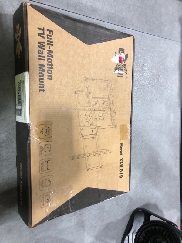 Photo 1 of USX Mount Full Motion TV Wall Mount for 42-85 inch, TV Mount Swivel and Tilt,Wall Mount Bracket with Dual Articulating Arms Up to 132lbs, VESA 600x400mm, 16" Wood Studs, UL Listed XML019