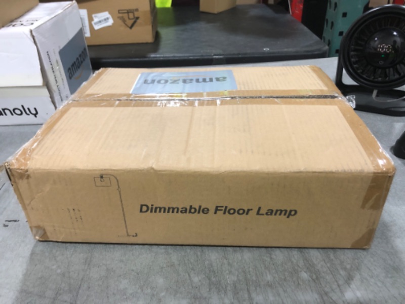 Photo 1 of ?Upgraded? Dimmable Gold Floor Lamp, 1200 Lumens LED Bulb Included, Arc Floor Lamps for Living Room Modern Standing Lamp with Marble Base, Tall Lamp for Living Room Bedroom Office Reading Room Nursery