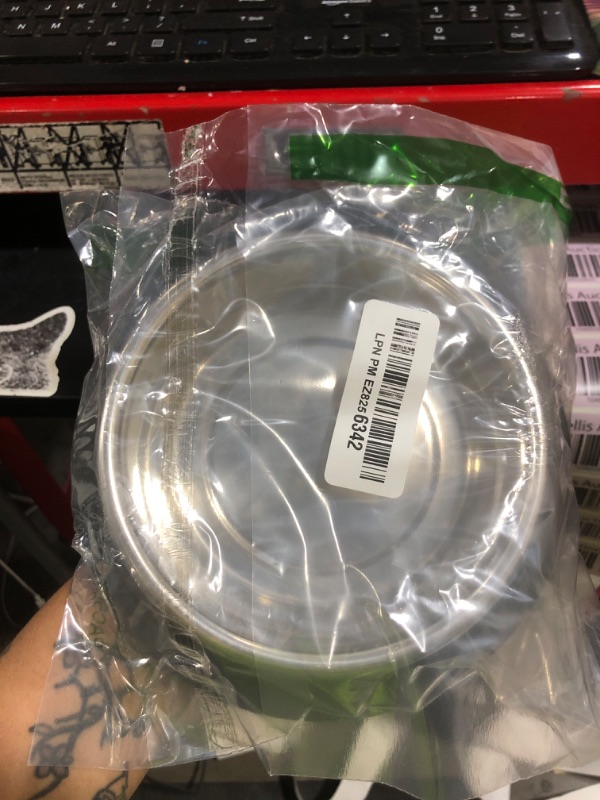 Photo 1 of 2 Pcs Anti-Skid Stainless Steel Pet Bowls for Small Dogs, Puppies & Cats (16 fl oz) Water & Food Bowl