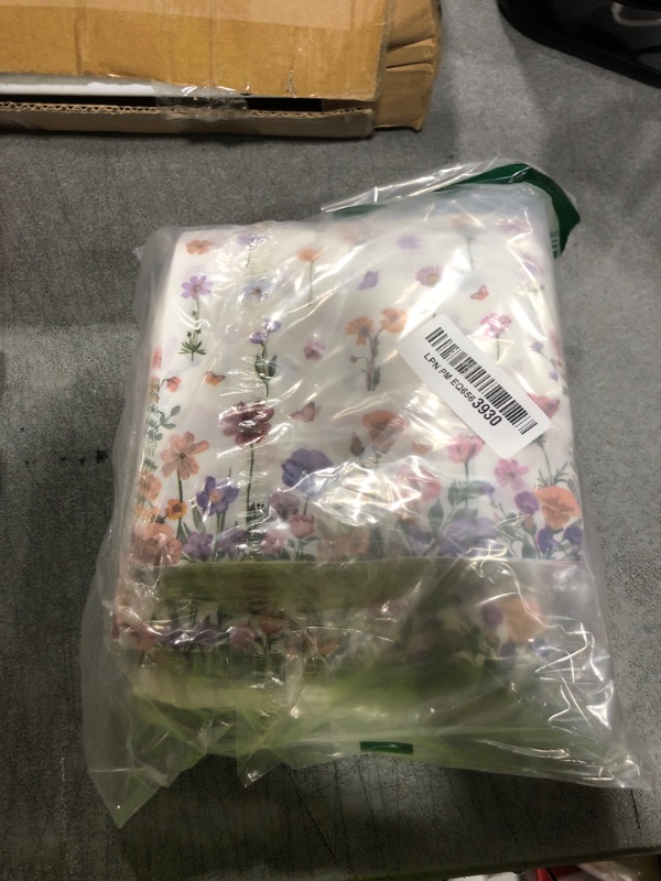 Photo 1 of CMUSKO Baby in Bloom Themed 48pcs Floral Napkins - Girls Baby Shower Party - White with Pink Floral Prints - Paper - 13x13 inches