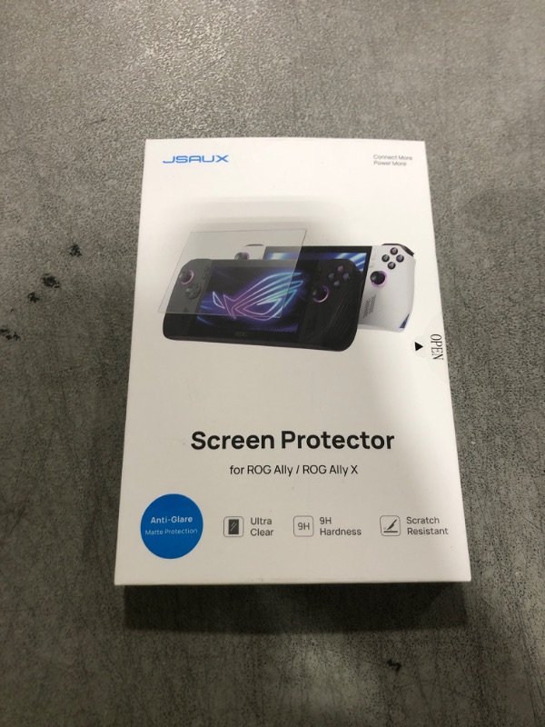 Photo 1 of JSAUX Screen Protector for ROG Ally 2-Pack, Anti Glare 9H Hardness Tempered Glass with Guiding Frame, 7 inch Anti-Scratch Screen Protector for ASUS ROG Ally X 2024