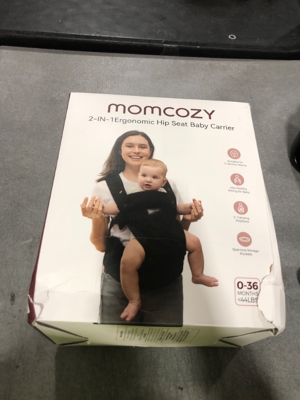 Photo 1 of Momcozy Baby Carrier with Hip Seat, 2-in-1 Forward-Facing Carry for Active Babies, Detachable Hands-Free Carrier up to 44lbs, Breathable Infant Carrier Fits Waist Sizes up to 45 Inches, AirMesh Pink