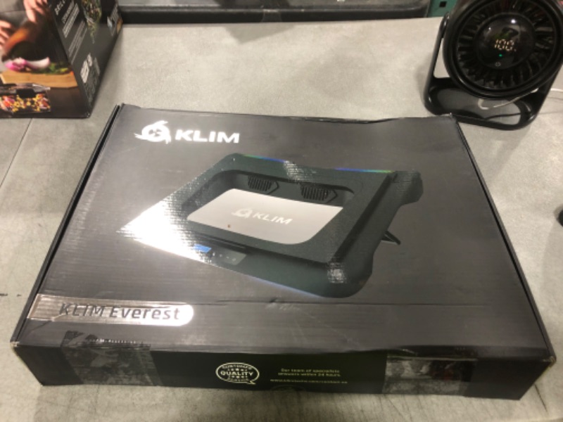 Photo 1 of KLIM Everest Laptop Cooling Pad | New | Powerful Turbo-Fan 4300 RPM Laptop Cooler | Sealed Foam for Maximum Performance | Avoid Overheating and Protect Your Gaming Laptop | 14-17.3 in