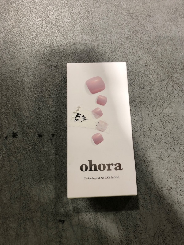Photo 1 of ohora Semi Cured Gel Nail Strips (P Ballerina) - Pink, Solid, Works with Any UV/LED Nail Lamps, Salon-Quality, Long Lasting, Easy to Apply & Remove - Includes 2 Prep Pads, Nail File & Wooden Stick