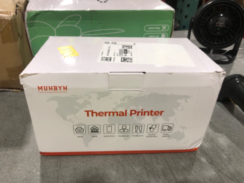 Photo 1 of MUNBYN WiFi Receipt Printer with USB Port, 80mm POS Printer, Thermal Pinter Works with Square Mac Windows Chromebook Linux Cash Drawer?Do Not Support Zettle POS Paypal Shopify Vagaro Kyte Bluetooth ?