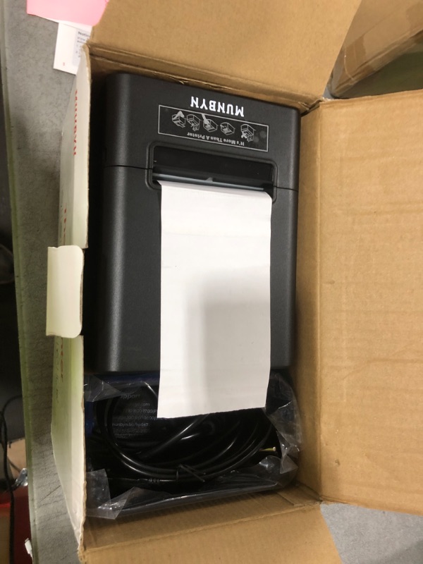 Photo 1 of MUNBYN WiFi Receipt Printer with USB Port, 80mm POS Printer, Thermal Pinter Works with Square Mac Windows Chromebook Linux Cash Drawer?Do Not Support Zettle POS Paypal Shopify Vagaro Kyte Bluetooth ?