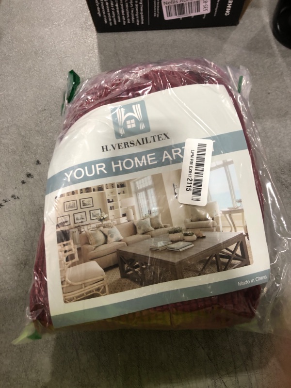 Photo 1 of H.VERSAILTEX Super Stretch Individual Seat Cushion Covers Sofa Covers Couch Cushion Covers Slipcover Sets Thick Jacquard Textured Twill Fabric (1 Piece Sofa Cushion Cover, Burgundy Red)