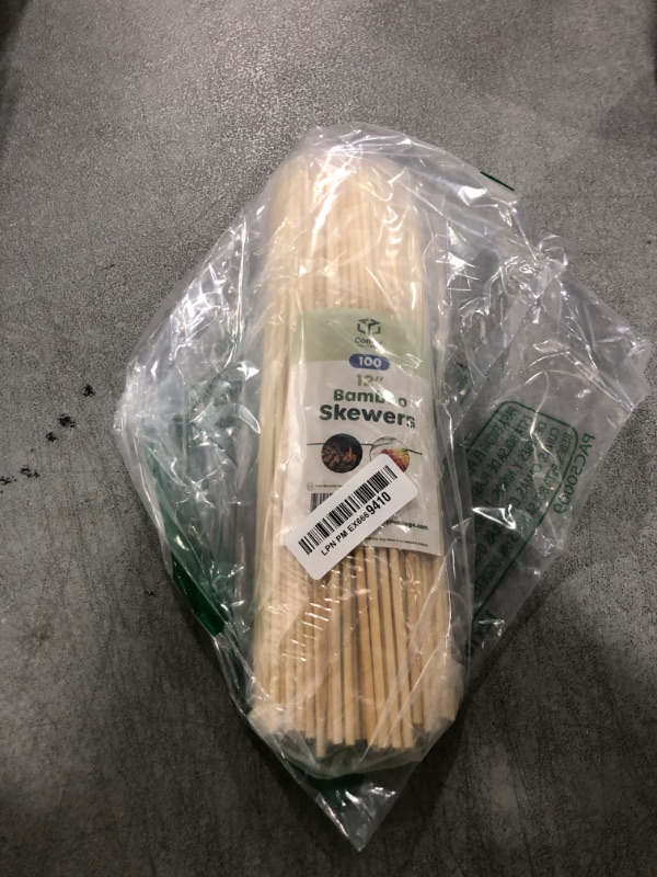 Photo 1 of Comfy Package [12 Inch - 100 Count] Bamboo Skewers for Shish Kabob, Grilling, Fruits, Appetizers, and Cocktails