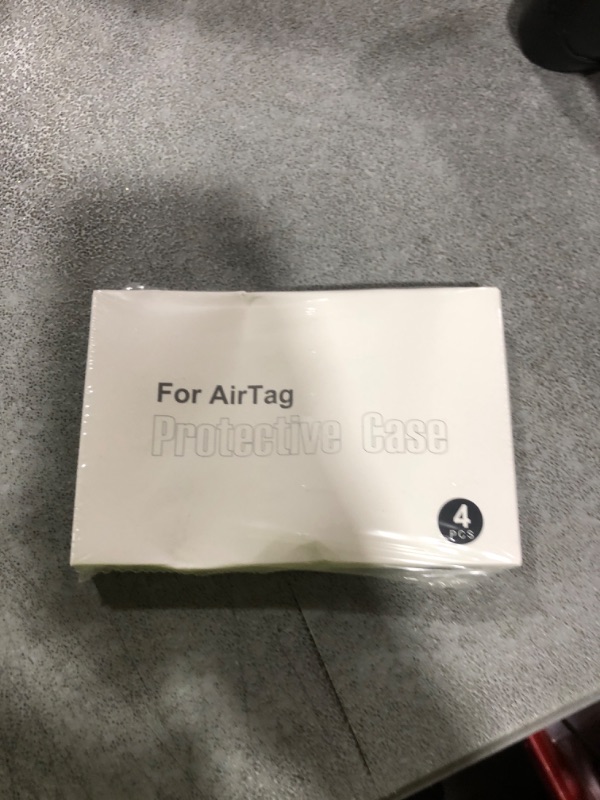 Photo 1 of 4Pack for Airtag Holder IPX8 Waterproof for Apple Air Tags with Keychain,Shockproof GPS Cover [Anti-Scratch] [PC+Silicone] for Air-Tag Item Finders Case for Pets,Kids,Luggages-Black/Blue/Green/Red
