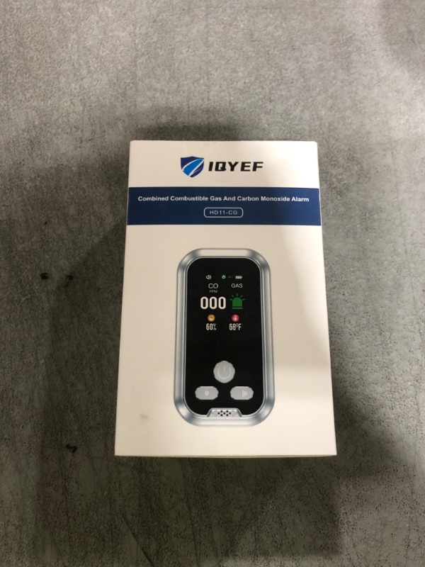 Photo 1 of IQYEF 4-in-1 Carbon Monoxide Detectors, Plug-in Natural Gas Leak Detector & Carbon Monoxide Detectors, Battery Backup, HD Digital Display for CO, Gas, Temp, Humidity White