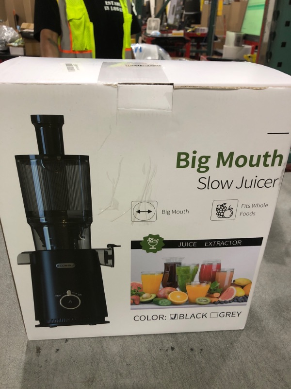 Photo 1 of Juicer Machines, ECOSELF Large Feed Chute for Family Needs, Professional Hands Free Cold Press Juicer For Whole Fruits & Vegetables, Self Feeding for Juice Extractor Machine, Easy to Clean
