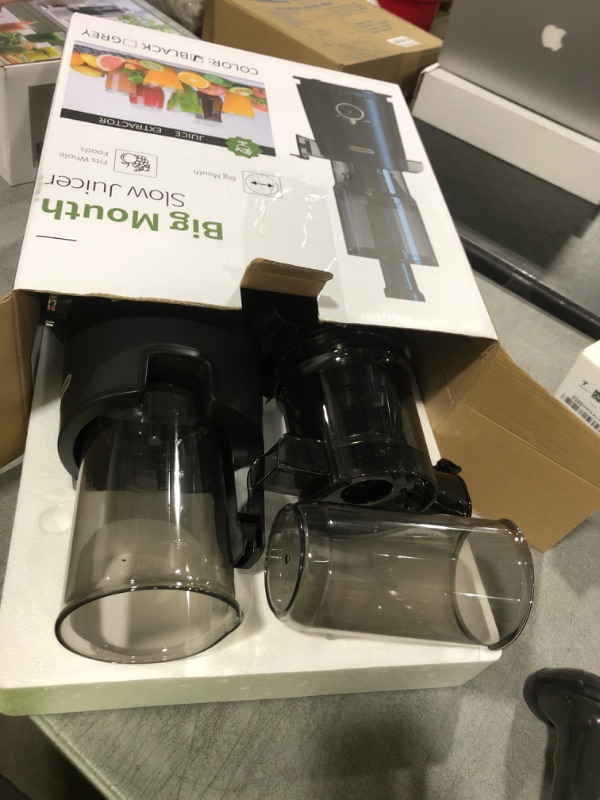 Photo 1 of Juicer Machines, ECOSELF Large Feed Chute for Family Needs, Professional Hands Free Cold Press Juicer For Whole Fruits & Vegetables, Self Feeding for Juice Extractor Machine, Easy to Clean