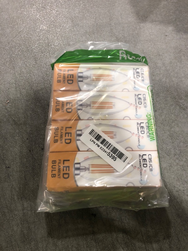 Photo 1 of Beonllay E14 LED Bulb 40W Equivalent 4W Dimmable European Base Light Bulbs, 3000K Soft White E14 Frosted Glass Decorative Bulb, Pack of 4