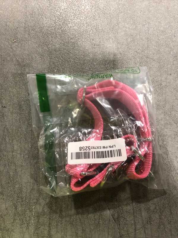 Photo 1 of Dazzber Martingale Dog Collar, Escape-Proof and No Slip Design, Heavy-Duty Nylon with Metal Buckle, Adjustable for Small, Medium & Large Dogs, Colorfast for Training, Daily Walks (Baby Pink, M)