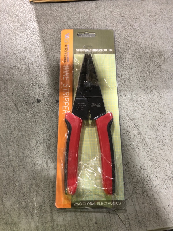 Photo 1 of WGGE WG-015 Professional 8-inch Wire Stripper/wire crimping tool, Wire Cutter, Wire Crimper, Cable Stripper, Wiring Tools and Multi-Function Hand Tool.