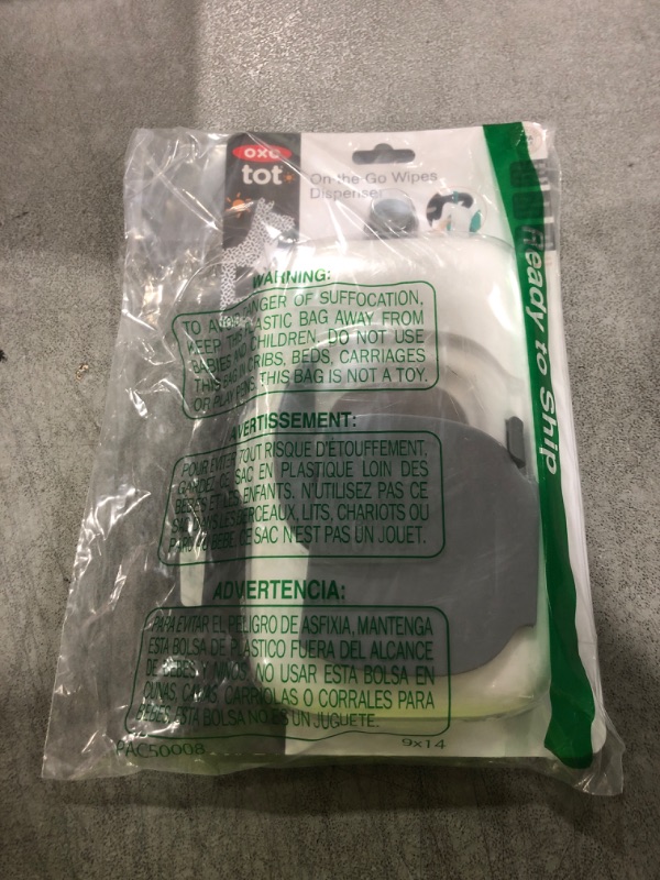 Photo 1 of OXO Tot On-The-Go Wipes Dispenser- Gray, 1 Count (Pack of 1)