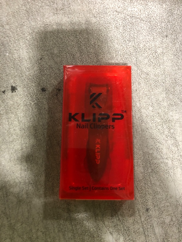 Photo 1 of Nail Clippers for Men with Catcher - KLIPP Heavy Duty Razor-Sharp Self-Collecting Nail Cutter, Ergonomic Lever for Fingernails & Toenails, Ideal Gift for Men & Grooming Gifts Includes Ziplock Pouch