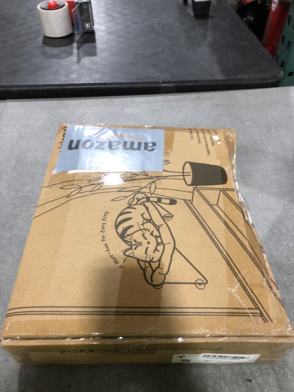 Photo 1 of Zakkart Cat Window Perch - 100% Metal Supported from Below - Comes with Warm Spacious Pet Bed - Cat Window Hammock for Large Cats & Kittens - for Sunbathing, Napping & Overlooking (White)