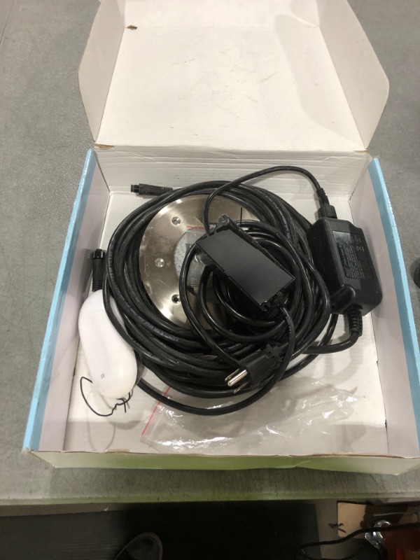 Photo 1 of LEDIARY 6 Inch LED RGB Pool Lights for Inground Pool, AC120V 15W Underwater Swimming Pool/Spa Lights with APP/Remote Control, 50 ft Cord, Waterproof for 6" Wet Niche(Transformer& Controller Included)