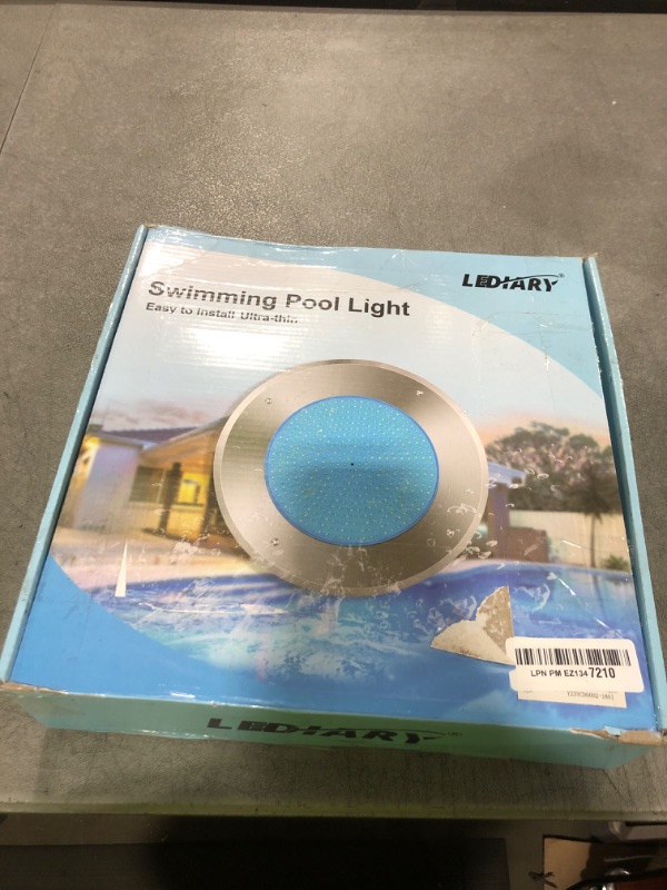Photo 1 of LEDIARY 6 Inch LED RGB Pool Lights for Inground Pool, AC120V 15W Underwater Swimming Pool/Spa Lights with APP/Remote Control, 50 ft Cord, Waterproof for 6" Wet Niche(Transformer& Controller Included)